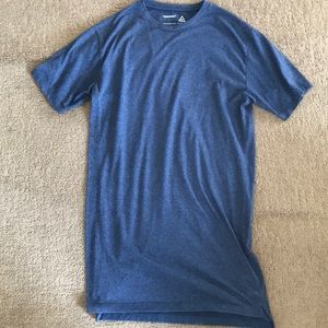 Topman Blue crew neck shirts extra long